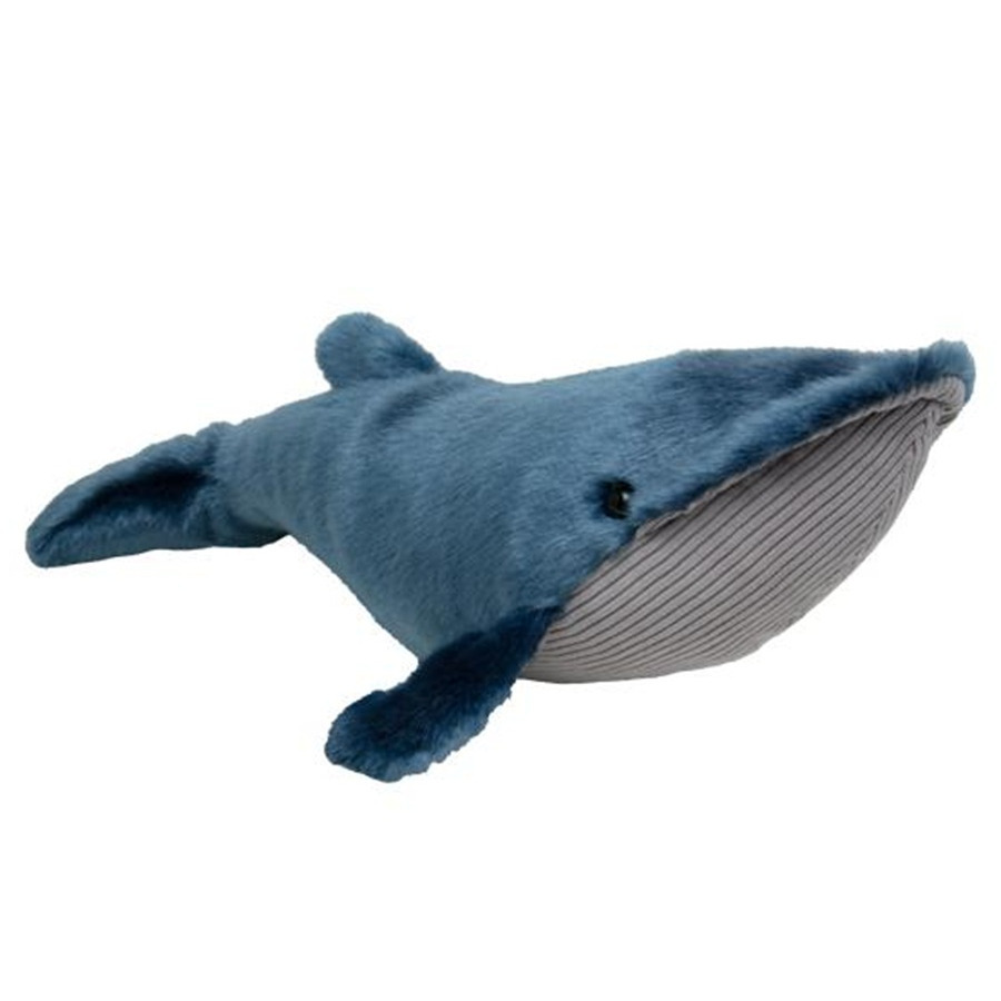 Pluche vinvis/walvis - knuffel walvis - blauw - cm - zeedieren knuffel -