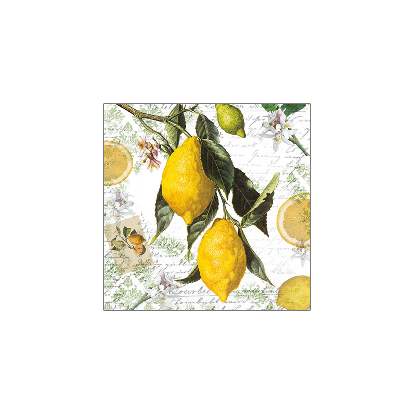 Servetten Lemon 33cm FSC Mix