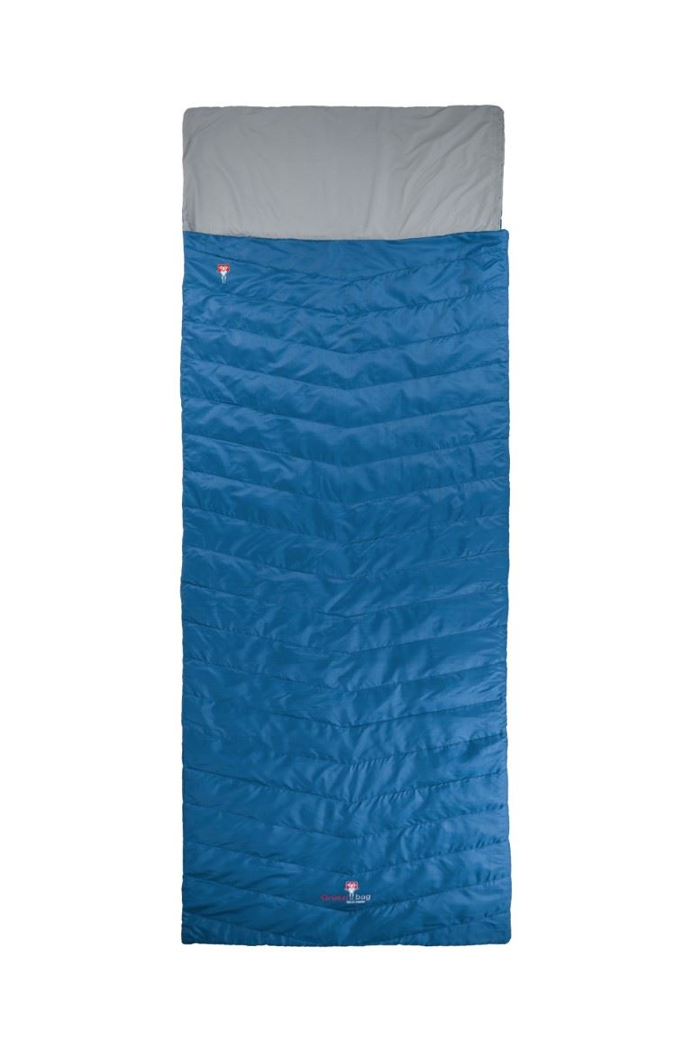 Grüezi Bag Biopod Wolle Almhütte 195 Deken Slaapzak True Blue 195