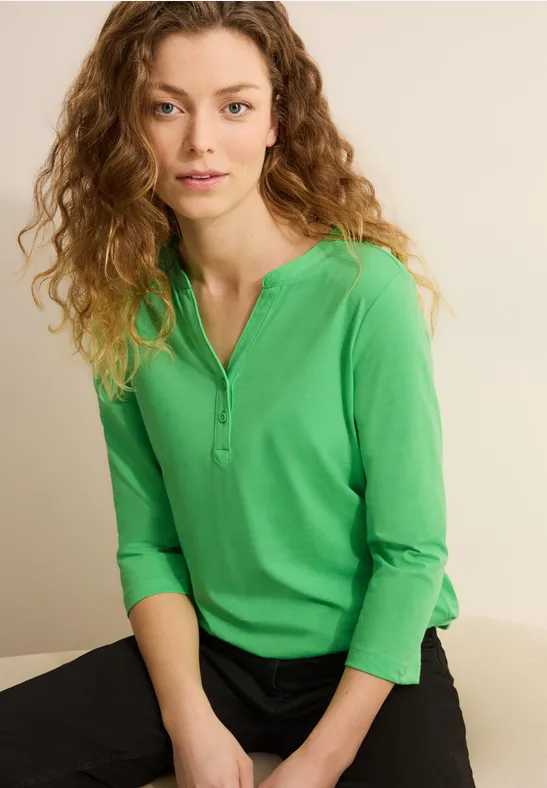Cecil Shirt met 3/4 mouwen met elastische taille