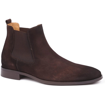 Suitable Enkellaarzen  Chelsea Boot Suede Donkerbruin