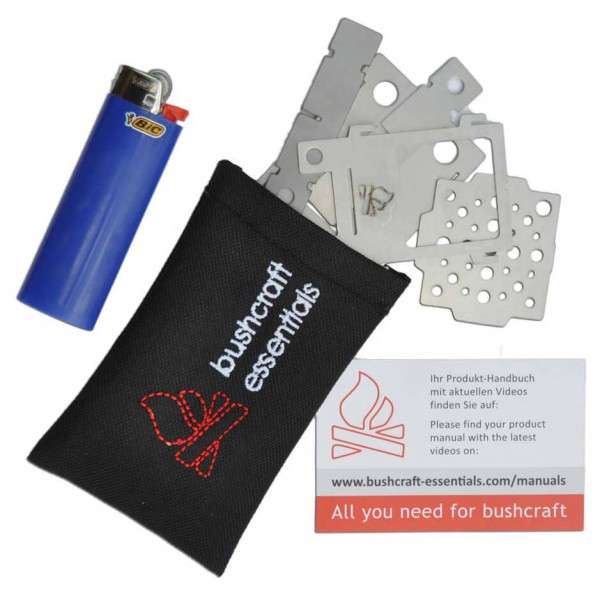Bushcraft Essentials  Edcbox - Drogebrandstofkookstel metallic