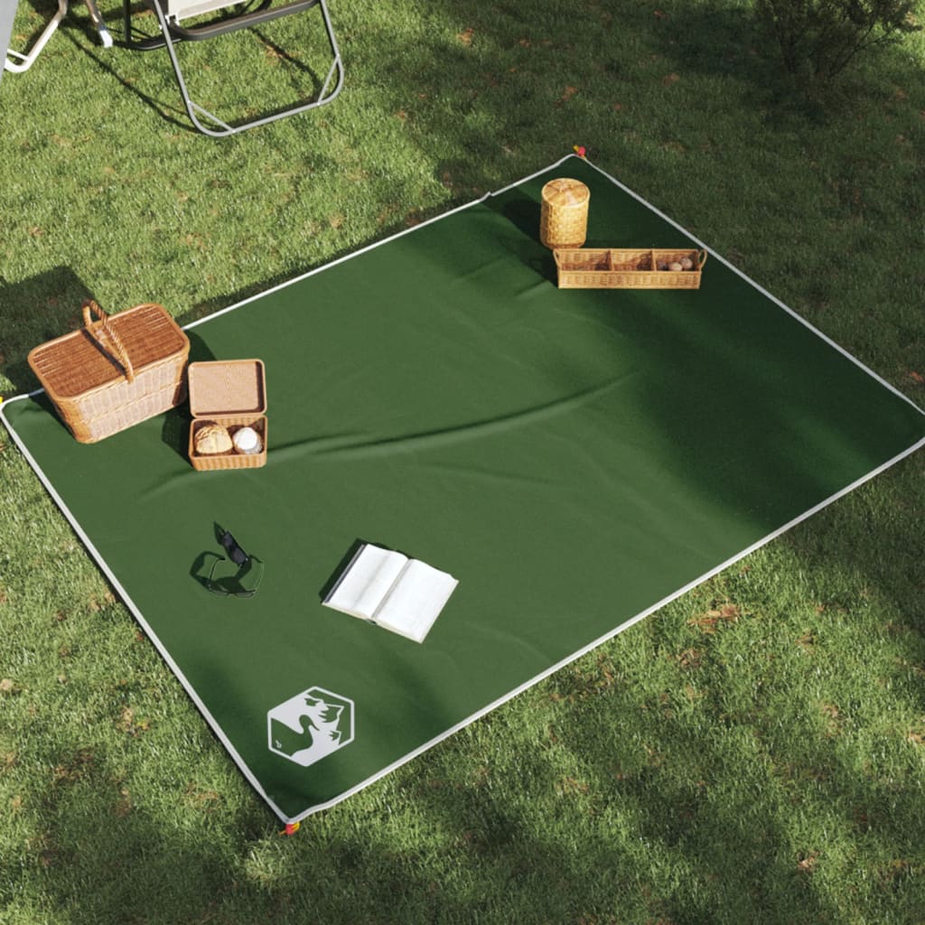 VidaXL Picknickkleed met haringen 205x155 cm groen