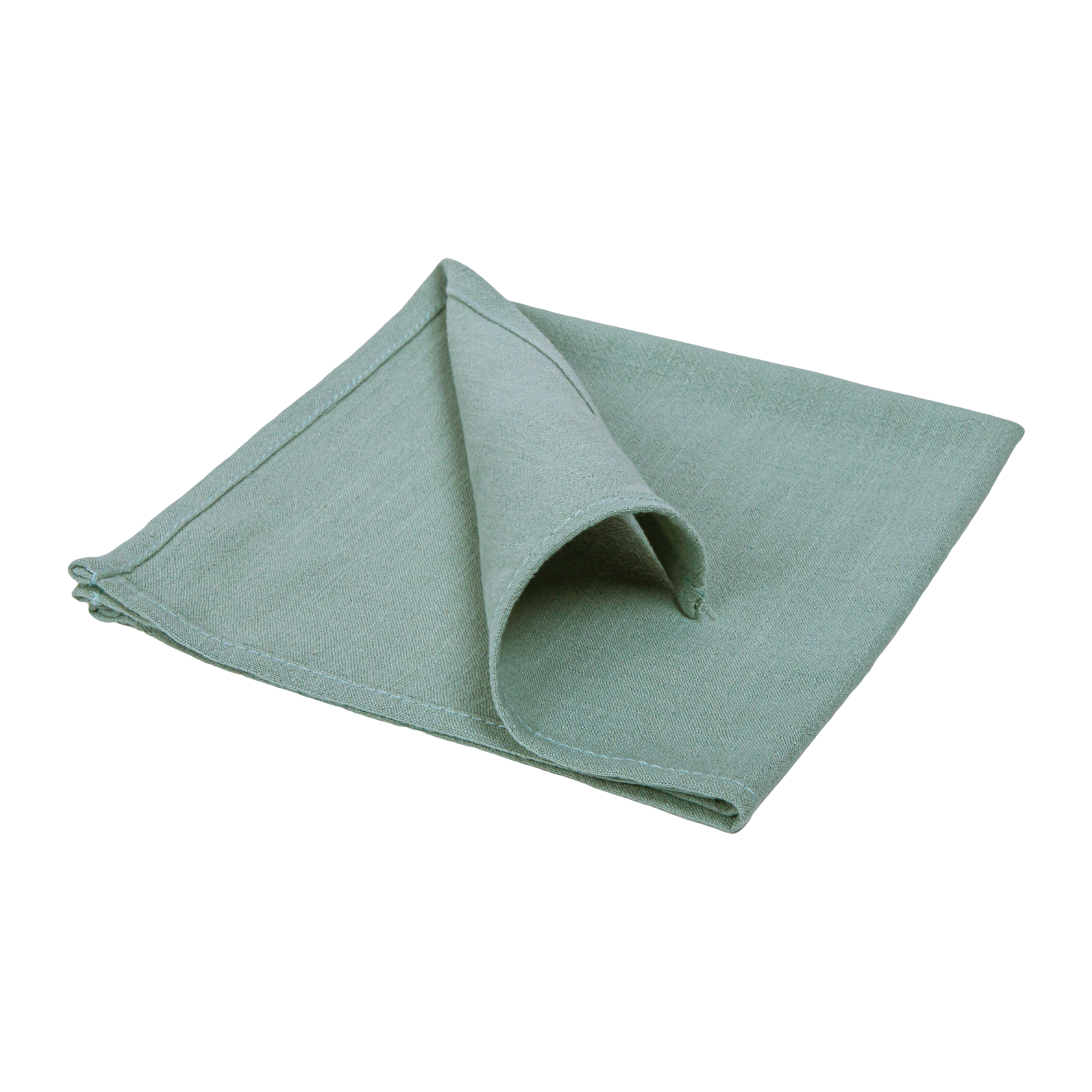 QUVIO Servet - Katoen - 40x40cm - Groen