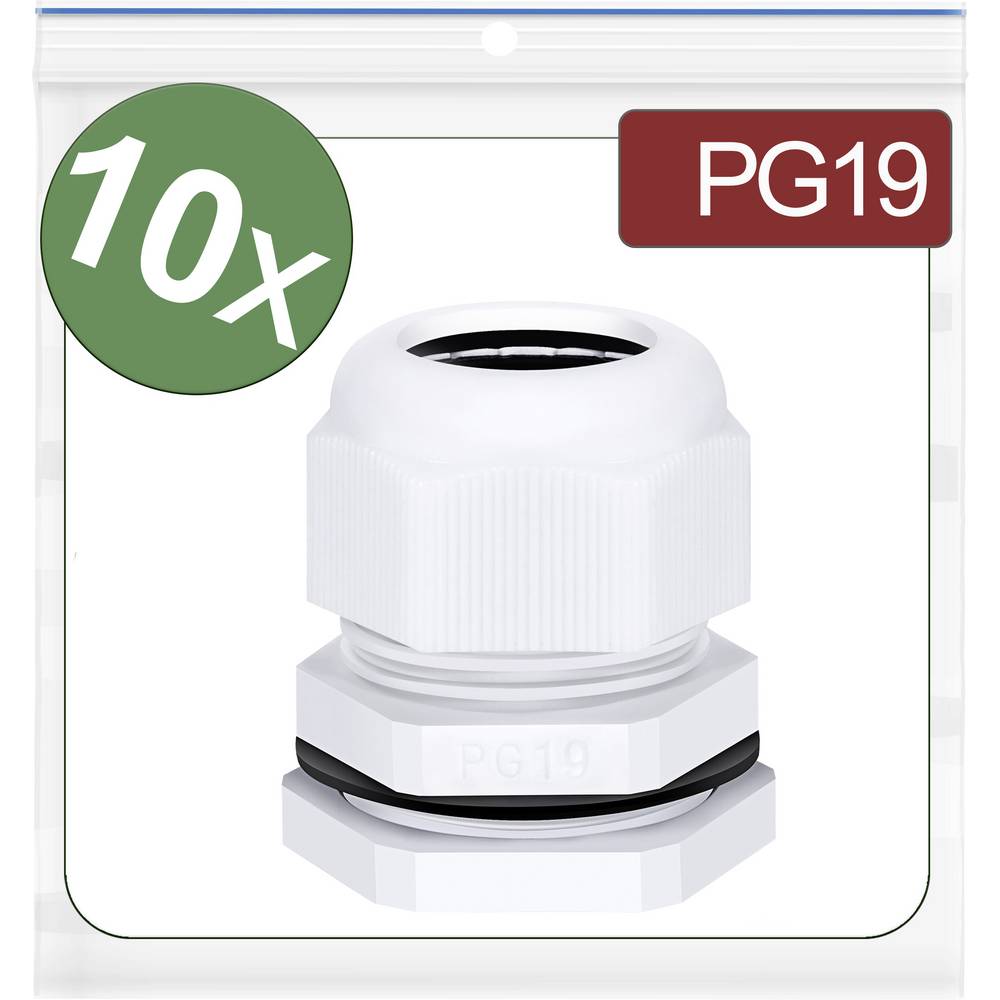 Quadrios 24CA409 Wartel Polyamide Wit 10 stuk(s)