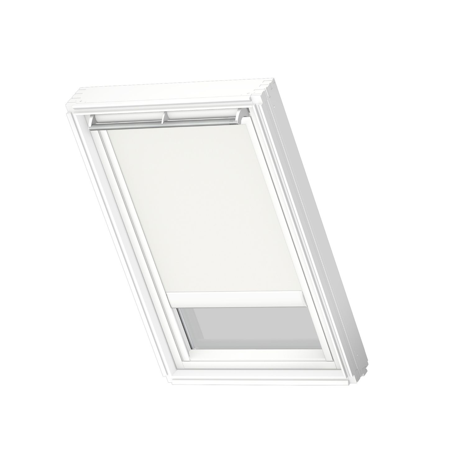 VELUX Verduisterend Dakraam Rolgordijn Op Zonne-energie White Line Dsl Pk25 1025swl Wit
