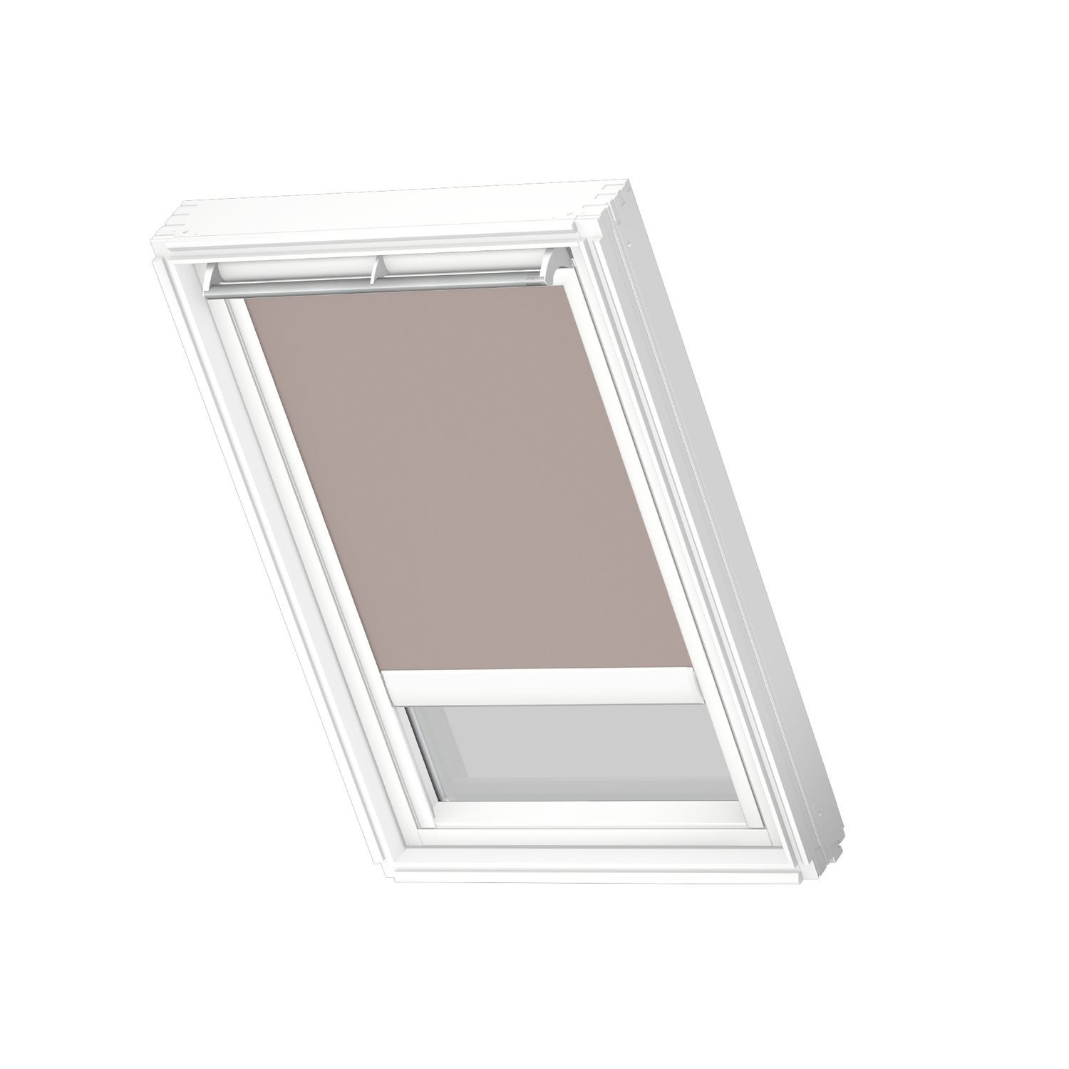 VELUX Elektrisch Verduisterend Dakraam Rolgordijn White Line Dml Mk04 4580swl Licht Taupe