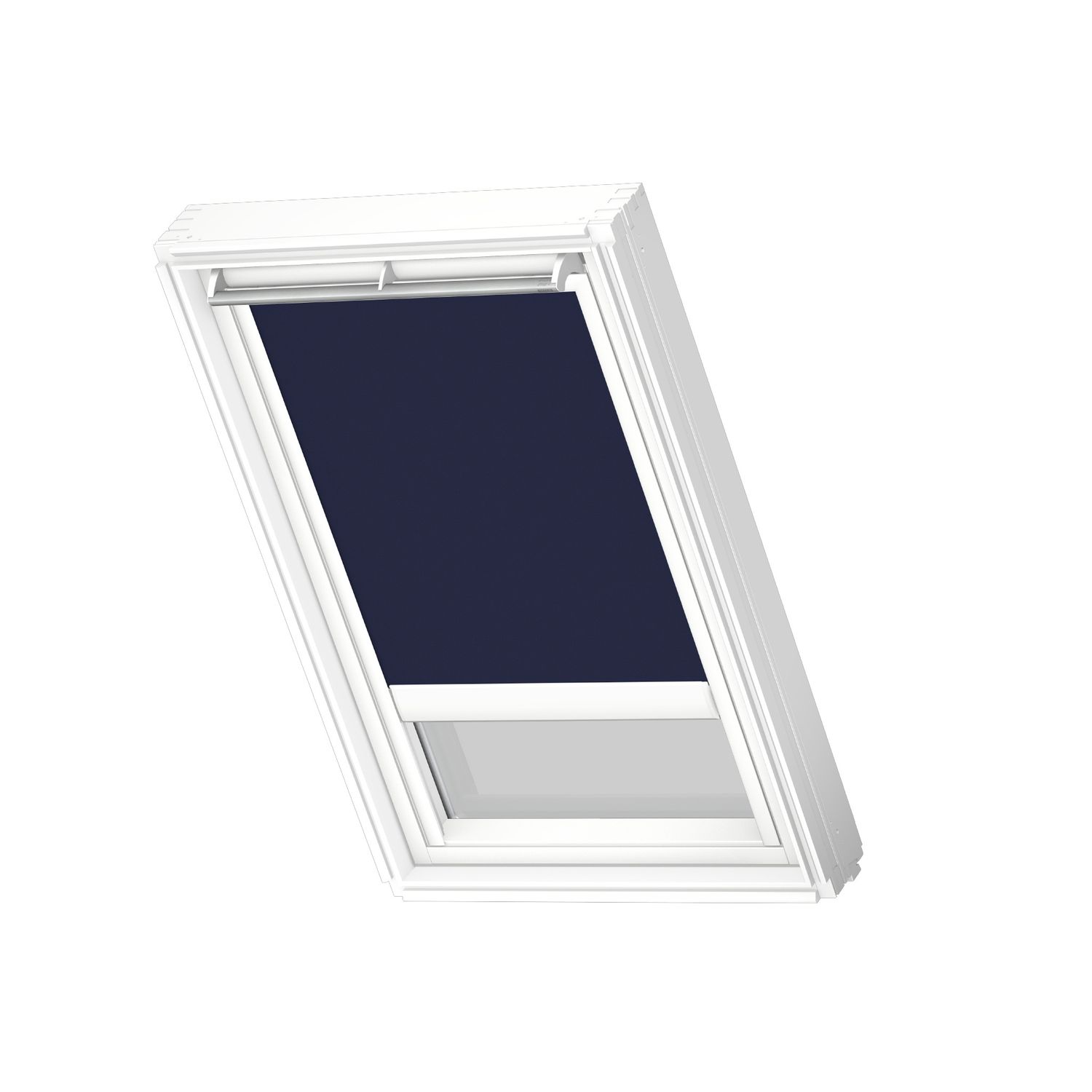 VELUX Verduisterend Dakraam Rolgordijn Op Zonne-energie White Line Dsl Sk01 1100swl Donkerblauw