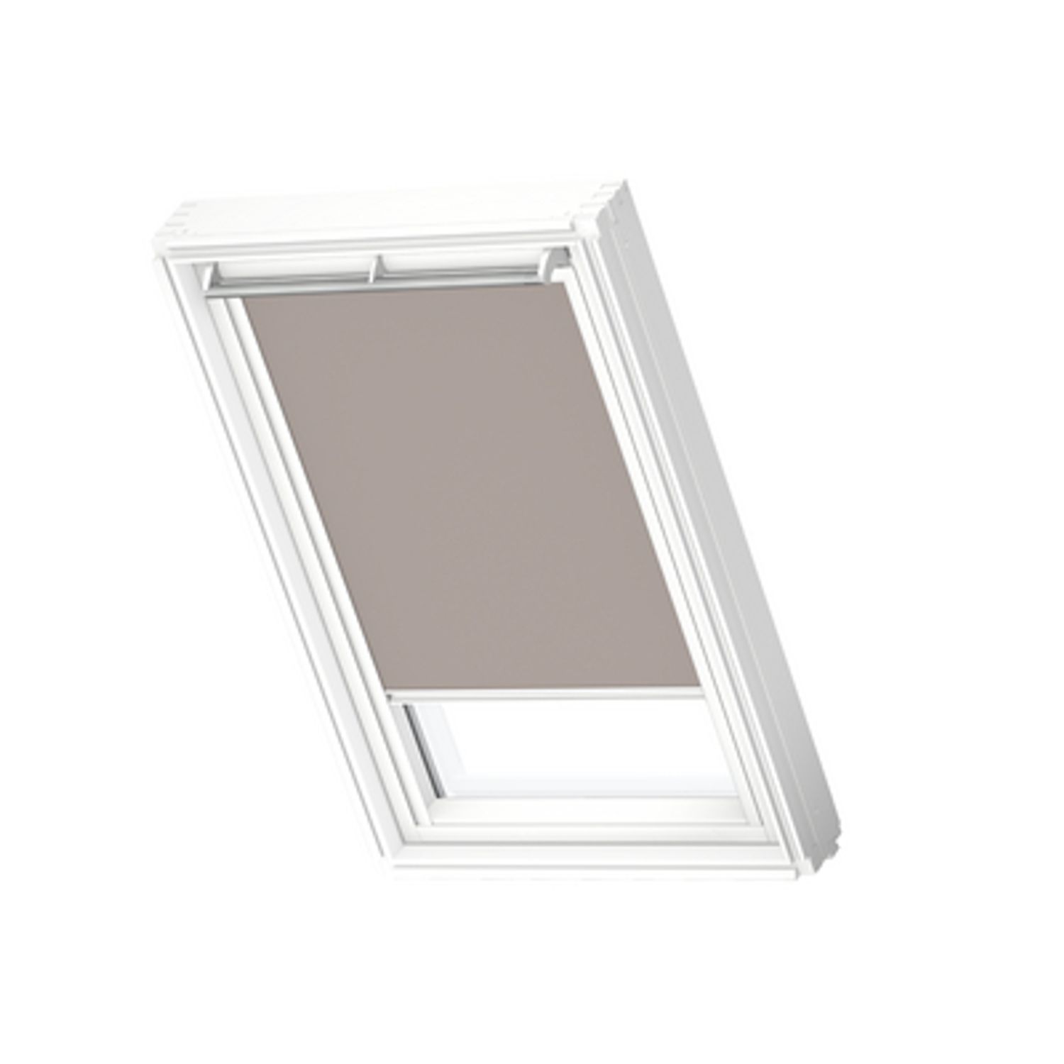 VELUX Manueel Verduisterend Dakraam Rolgordijn White Line Dkl P25 4580swl Licht Taupe
