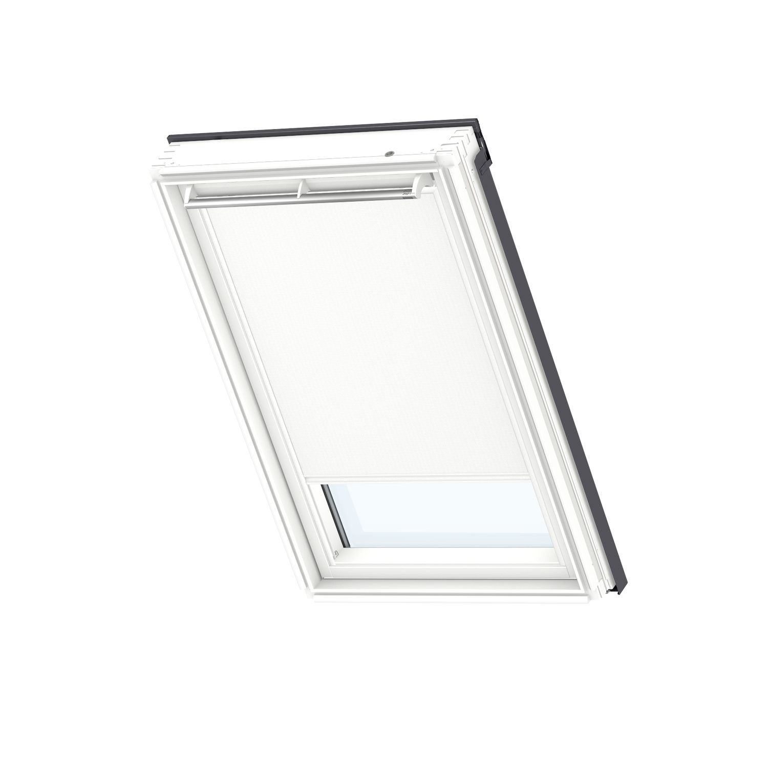 VELUX Manueel Verduisterend Dakraam Rolgordijn White Line S06 1025swl