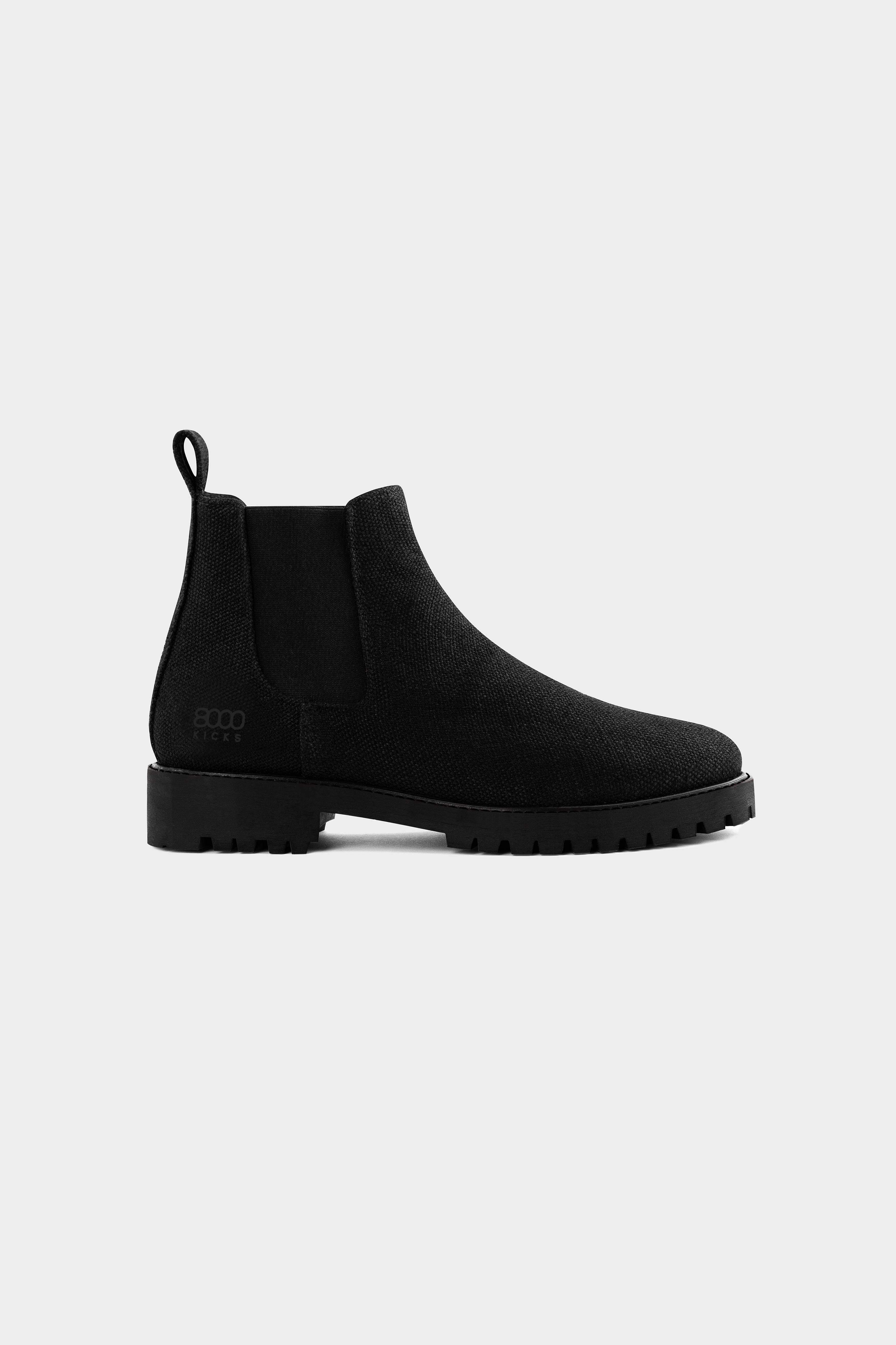 8000 kicks EU Herren vegan Stiefel Herren The Crossover Hanf Schwarz