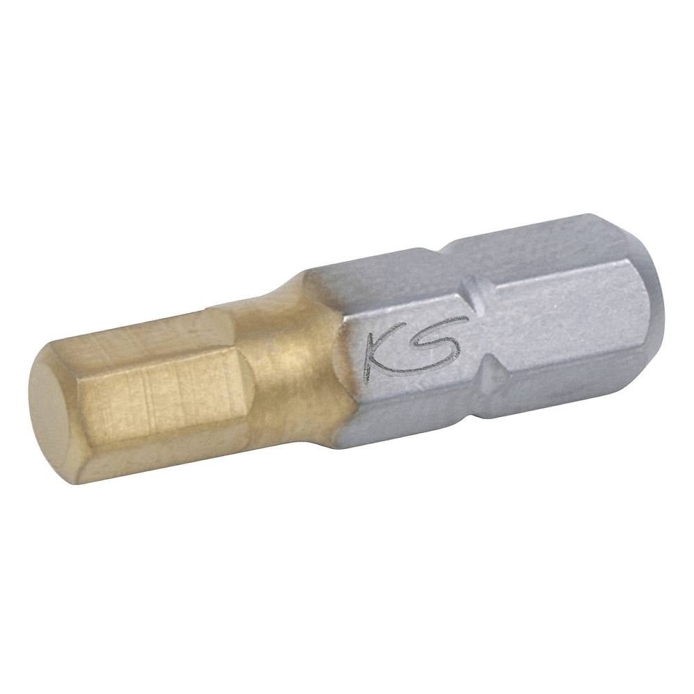 KS Tools 911.3677 Inbus-bit Gereedschapsstaal Titanium gecoat C 6.3 5 stuk(s)