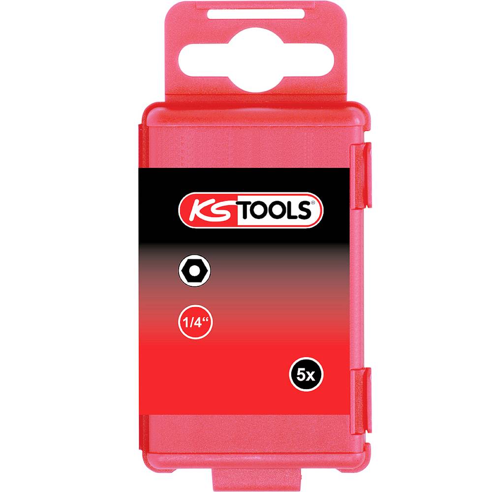 KS Tools 911.7710 Inbus-bit Speciaal staal Vernikkeld E 6.3 5 stuk(s)