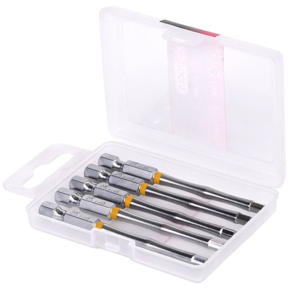 KS Tools 918.3456 Inbus-bit Speciaal staal Vernikkeld E 6.3 5 stuk(s)