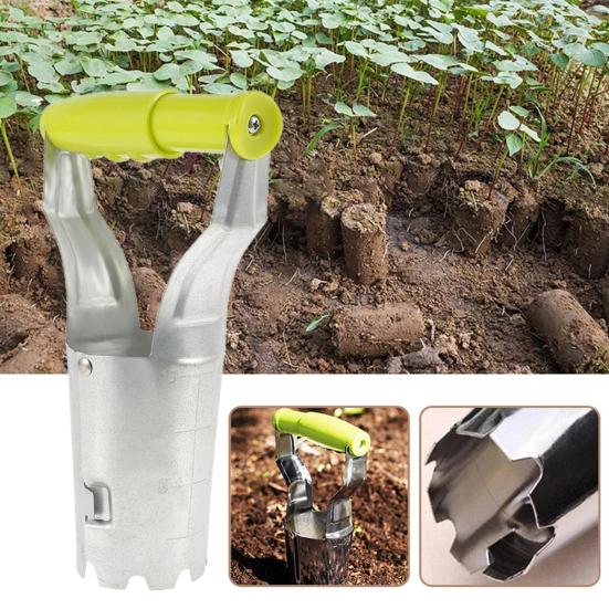 HOMEKA Home Garden Transplanter Handheld Transplanter Buisplantmachine Landbouwgereedschap lichtgroene kleur