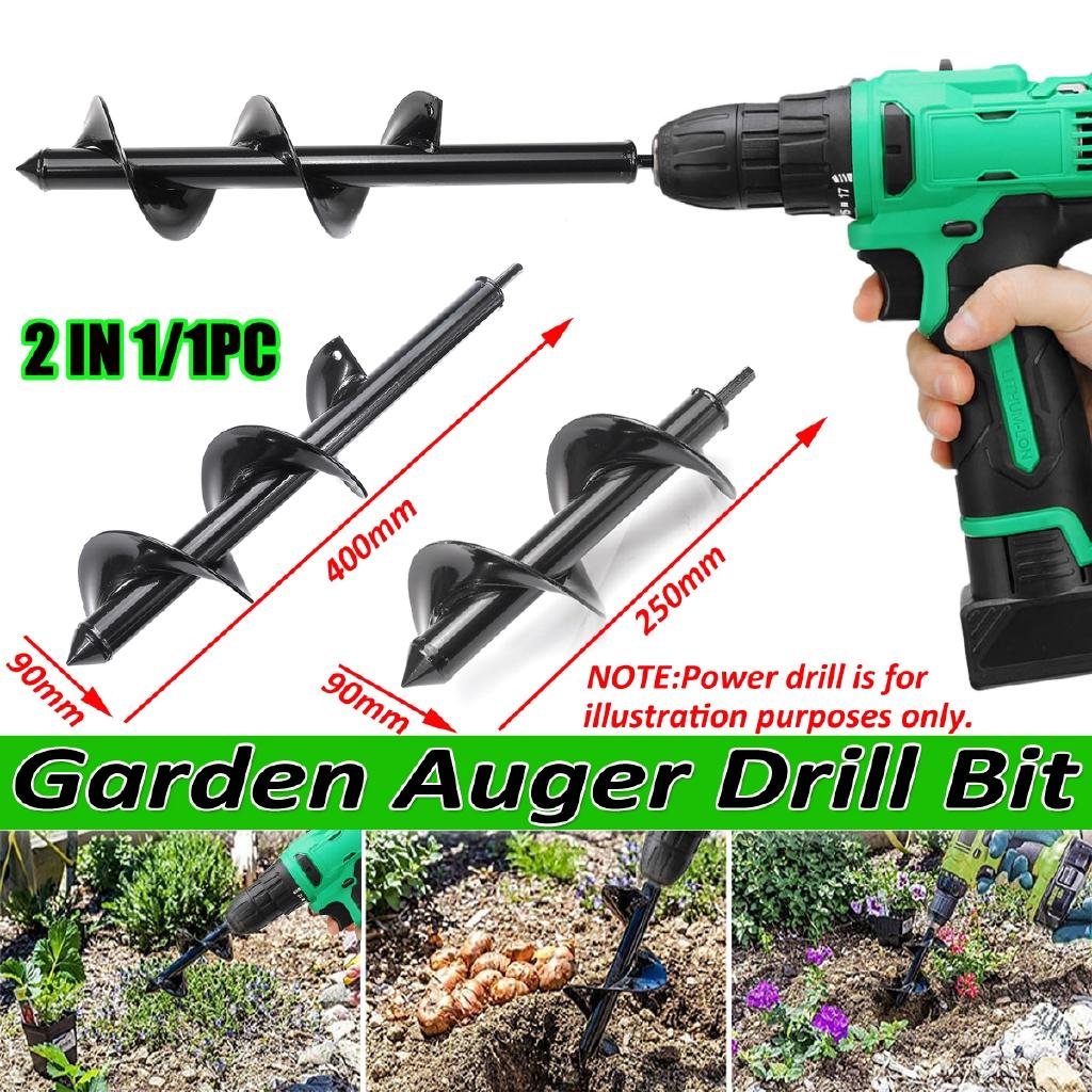 Refreshing Home 90mm Aarde Vijzel Gat Graver Tuin Plantmachine Boor Hek Borer Post Grondgraafmachine Tuin Vijzel yard Tool 90*250mm