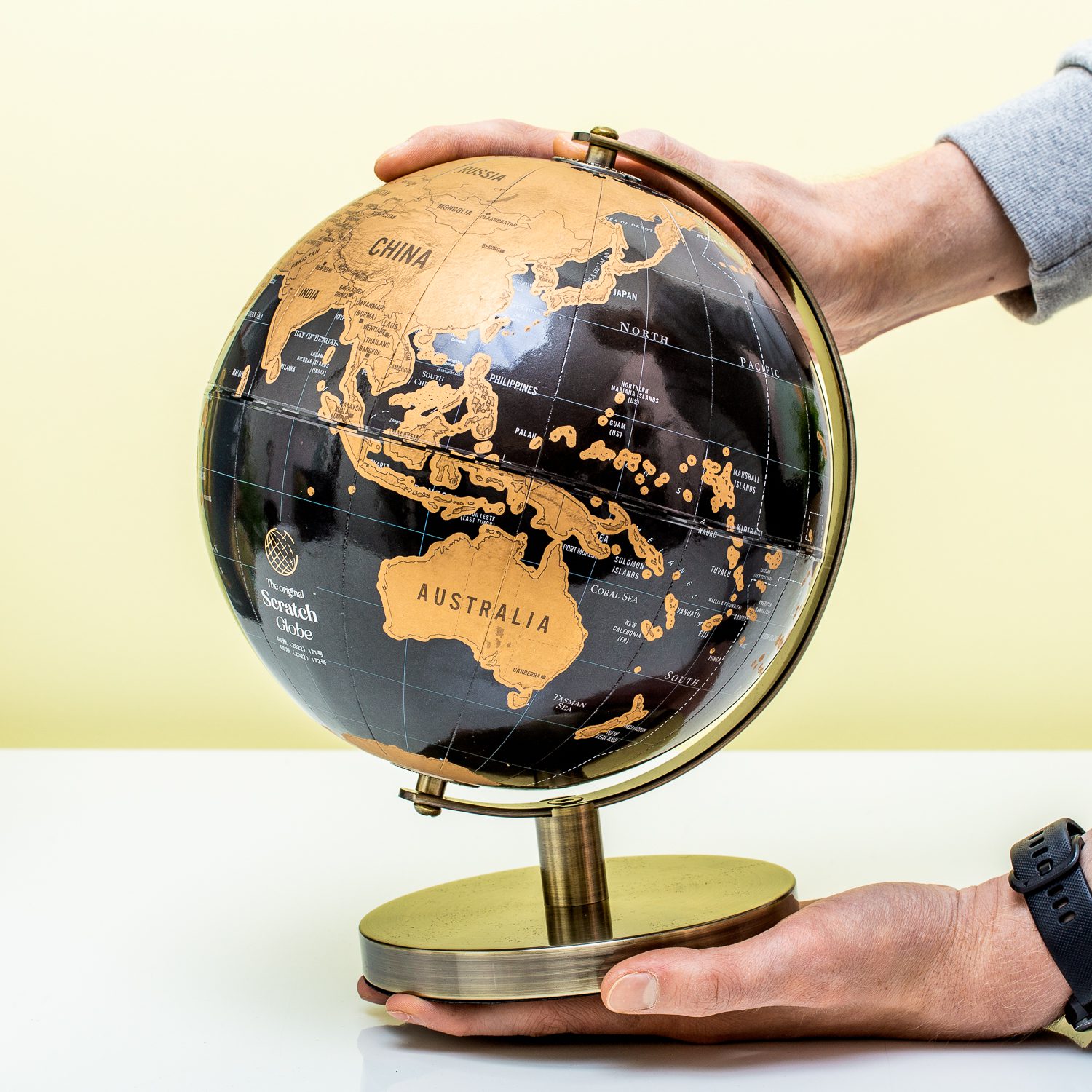 Luckies Globe met krasfolie - Groot