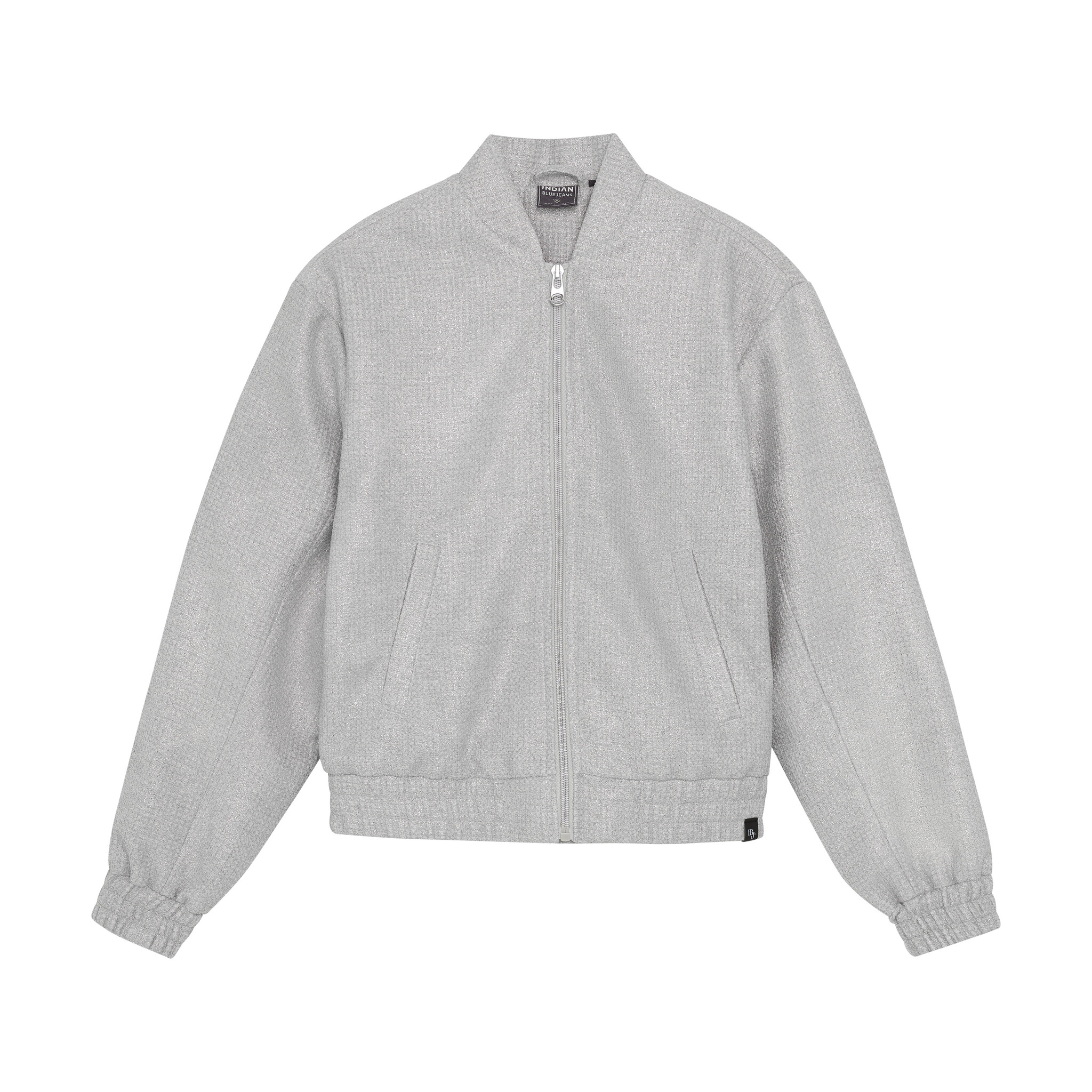 Winter bomberjack meisjes - grijs - Tweed