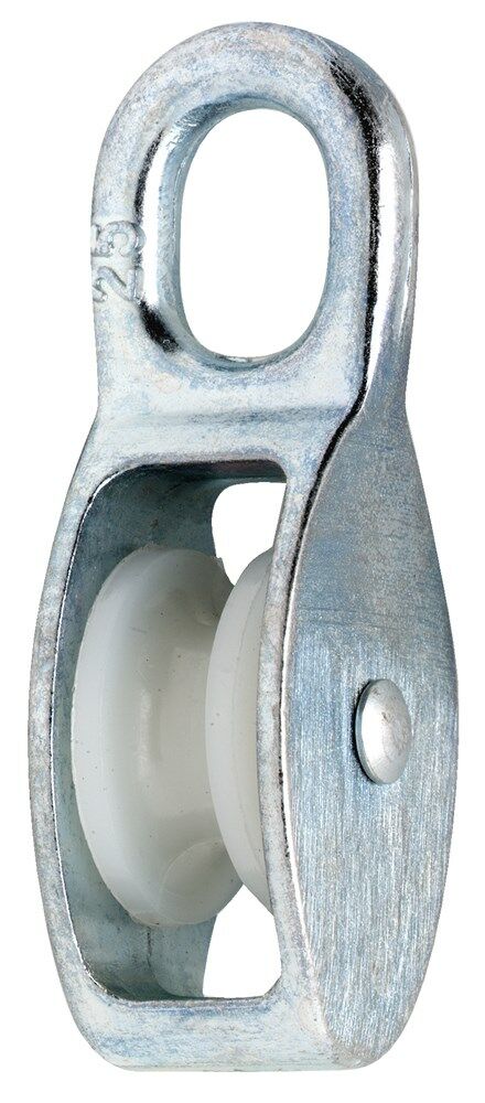 Dulimex Katrol nylon wiel 08mm verzinkt 1 st. op kaart