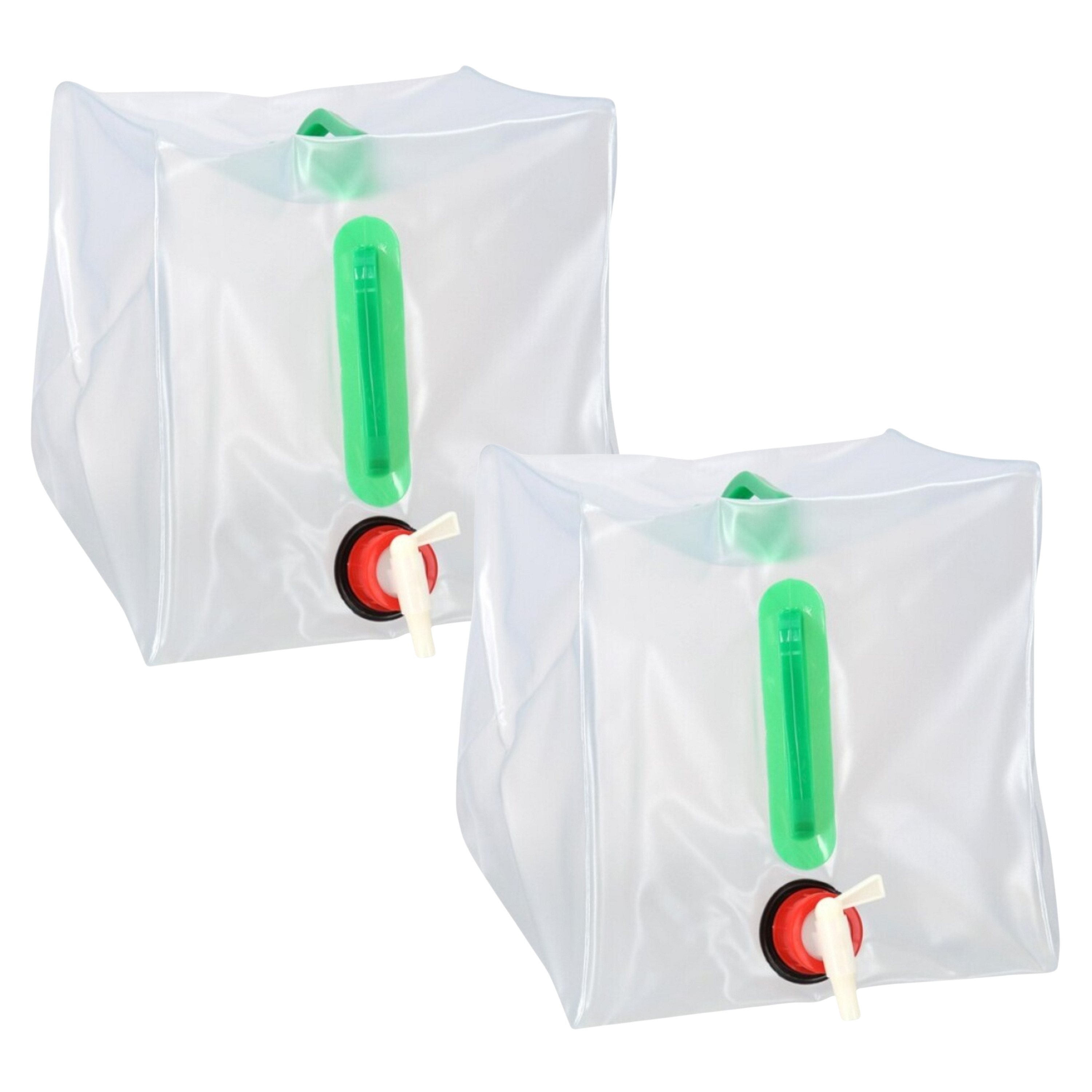 Campingdouche waterzak - 2x - 20 liter - met kraantje - waterzak - kamperen -