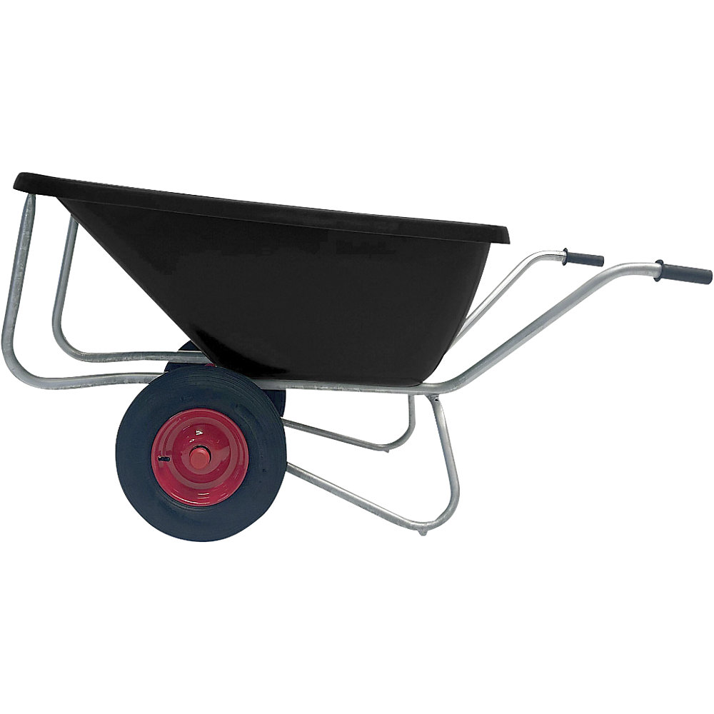 Compacte kruiwagen BIG BEN, 180 l, tweewielig, zwart, 2-wielig