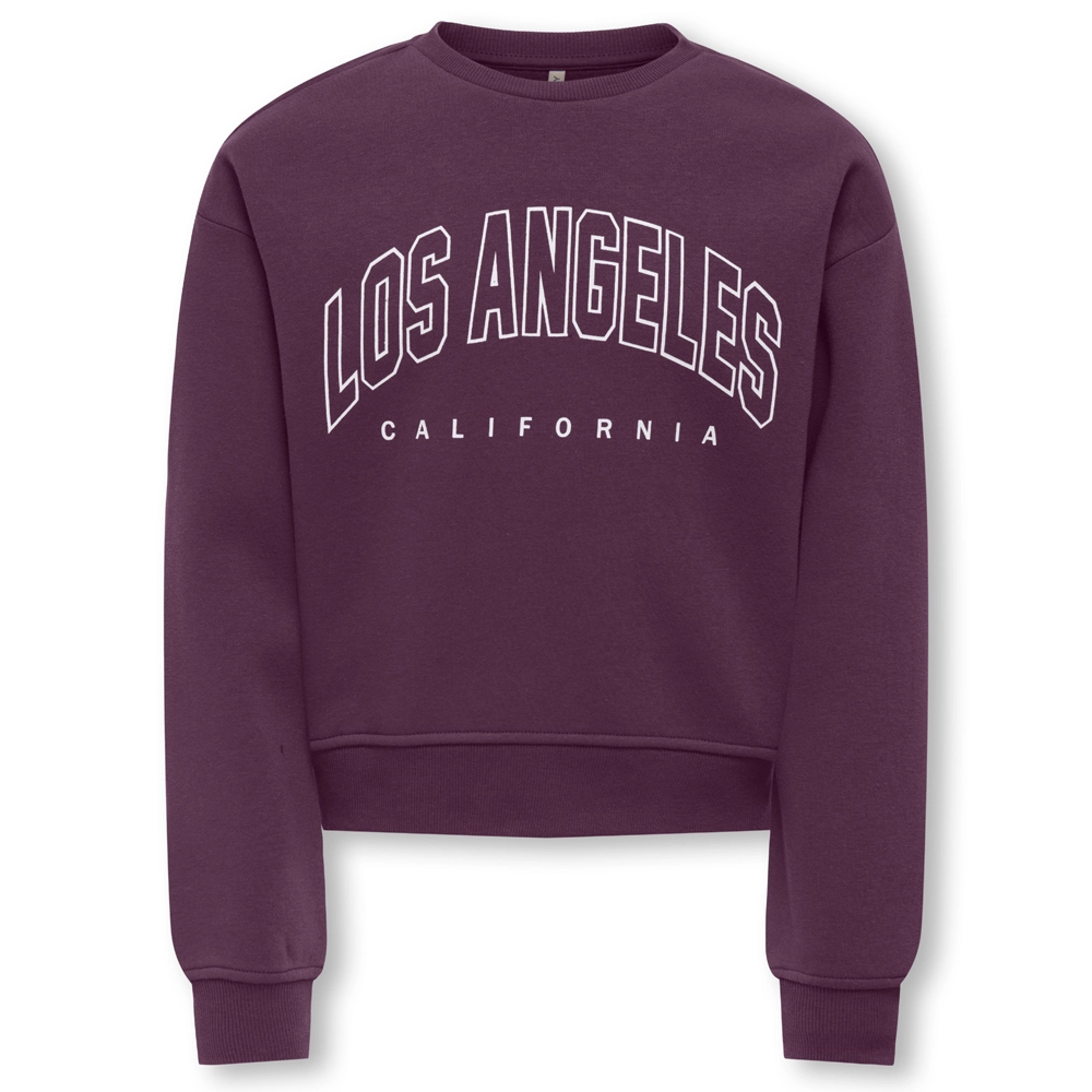 KIDS ONLY Sweatshirt KOGSWEAT LIFE LS CREW O.SIZE STAT CP SWT