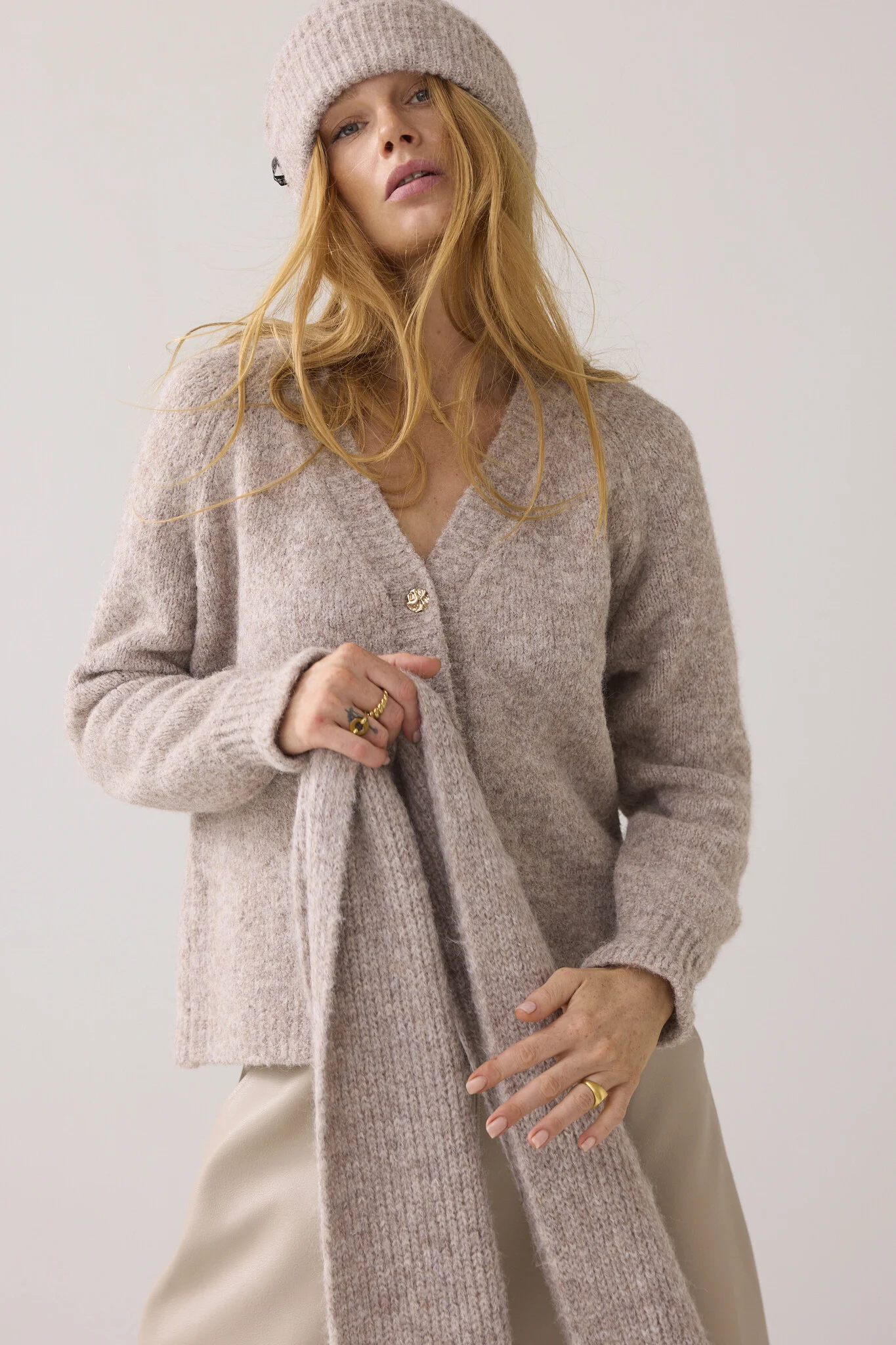 Summum 8s1063-7997 beanie cozy melange knit