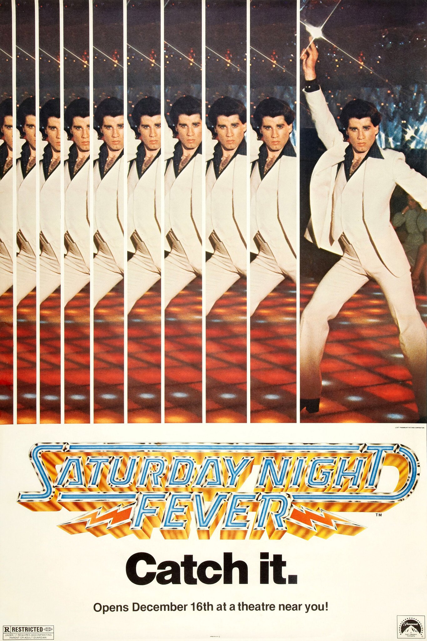 Karo-art Poster- Saterday Night Fever,1977, Originele Filmposter, Premium Print, Professioneel Fotopapier