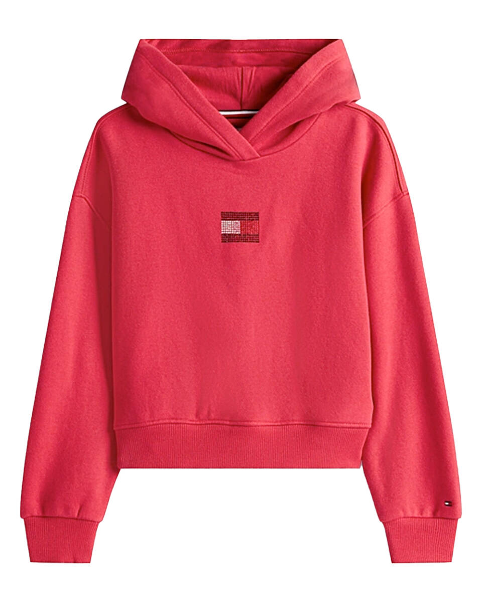 Tommy Hilfiger Hoodie RHINE STONE FLAG HOODIE