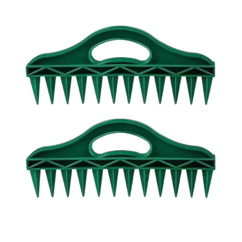 12-Hole Fast Seeding Plastic Hand Dibbler Garden Seeder Tools Waterproof Loosening Soil Planting Aid Efficient Garden Accessory 2PCS