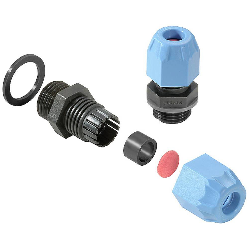 Weidmüller 2722260000 Wartel Met dichting, Met trekontlasting, Slagvast M20 Polyamide 6 Zwart, Blauw 50 stuk(s)