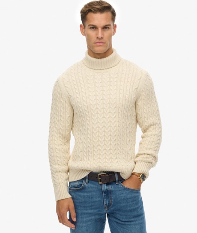 Jacob Kabeltrui met Rolkraag White