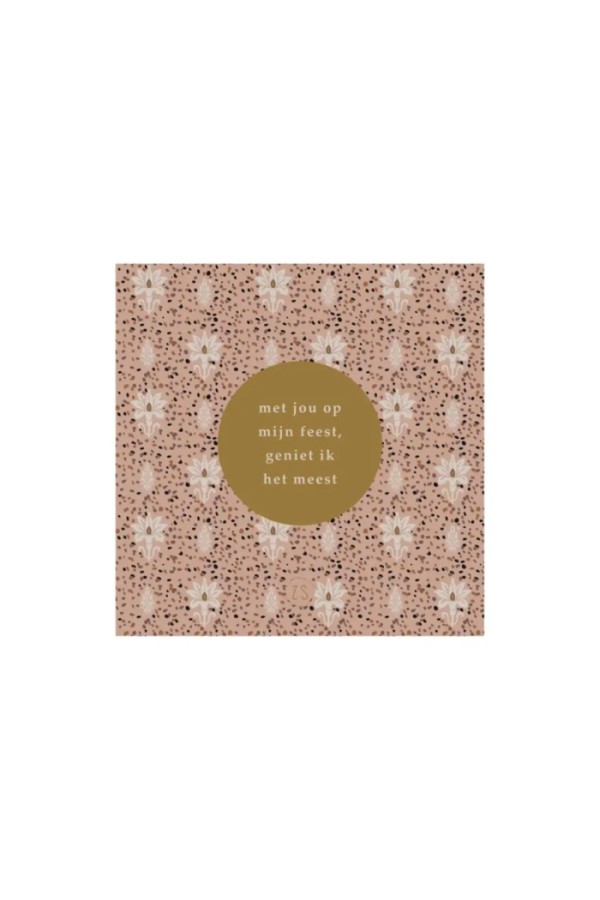Zusss Limited servetten mijn feest 12.5cmx12.5cm