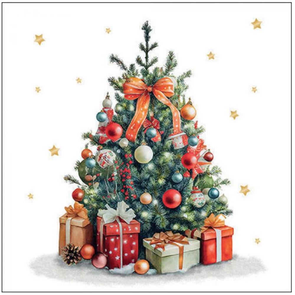 Ambiente Servetten 33cm Christmas tree