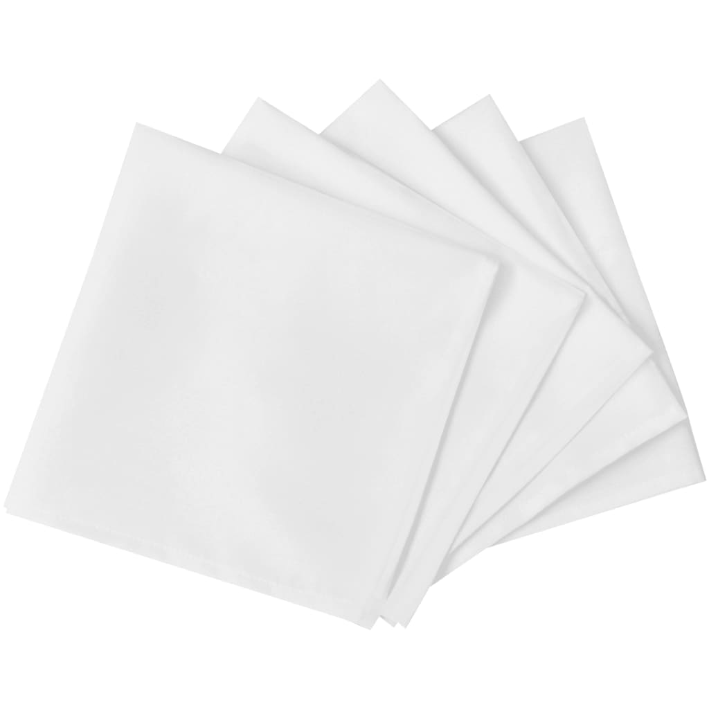 vidaXL Servetten wit 50 stuks 50 x 50 cm