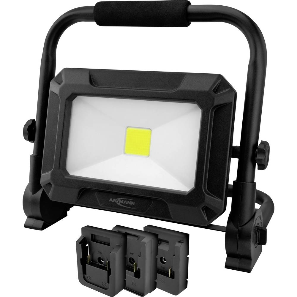 Ansmann 1600-0713 LED Strahler FL50W 18V Powertool-Akkupacks, inkl. Adapterplatten Schijnwerper LED-lamp werkt op batterij, COB LED 50 W 4500 lm