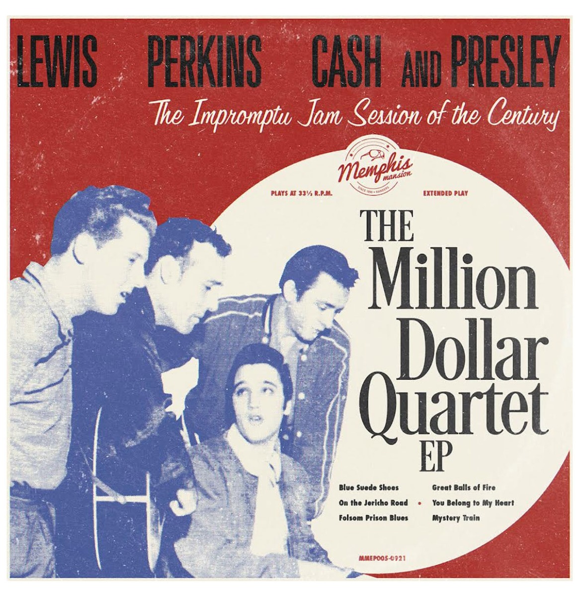 Fiftiesstore Single EP: The MIllion Dollar Quartet, Elvis Presley, Jerry Lee, Lewis, Johnny Cash and Carl Perkins