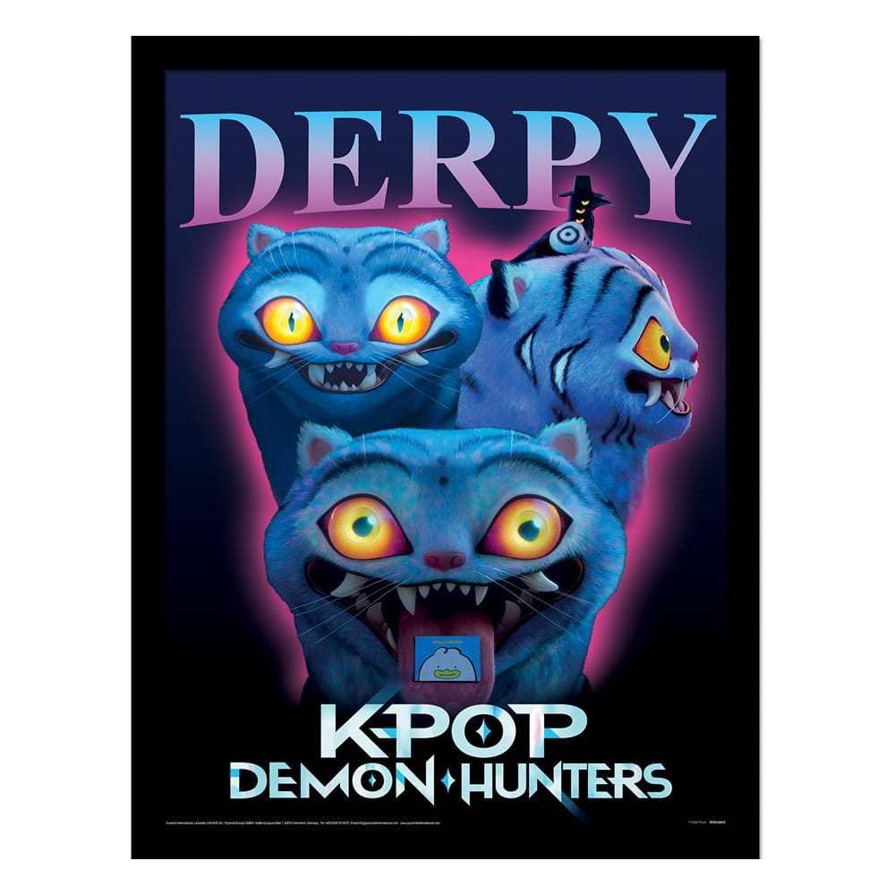 Pyramid International KPop Demon Hunters Collector Print Framed Poster Derpy