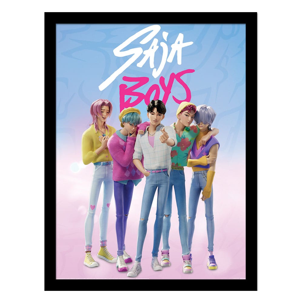 Pyramid International KPop Demon Hunters Collector Print Framed Poster Saja Boys