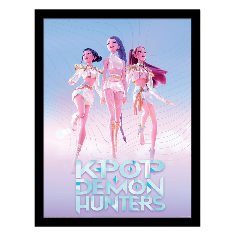 Pyramid International KPop Demon Hunters Collector Print Framed Poster Trio
