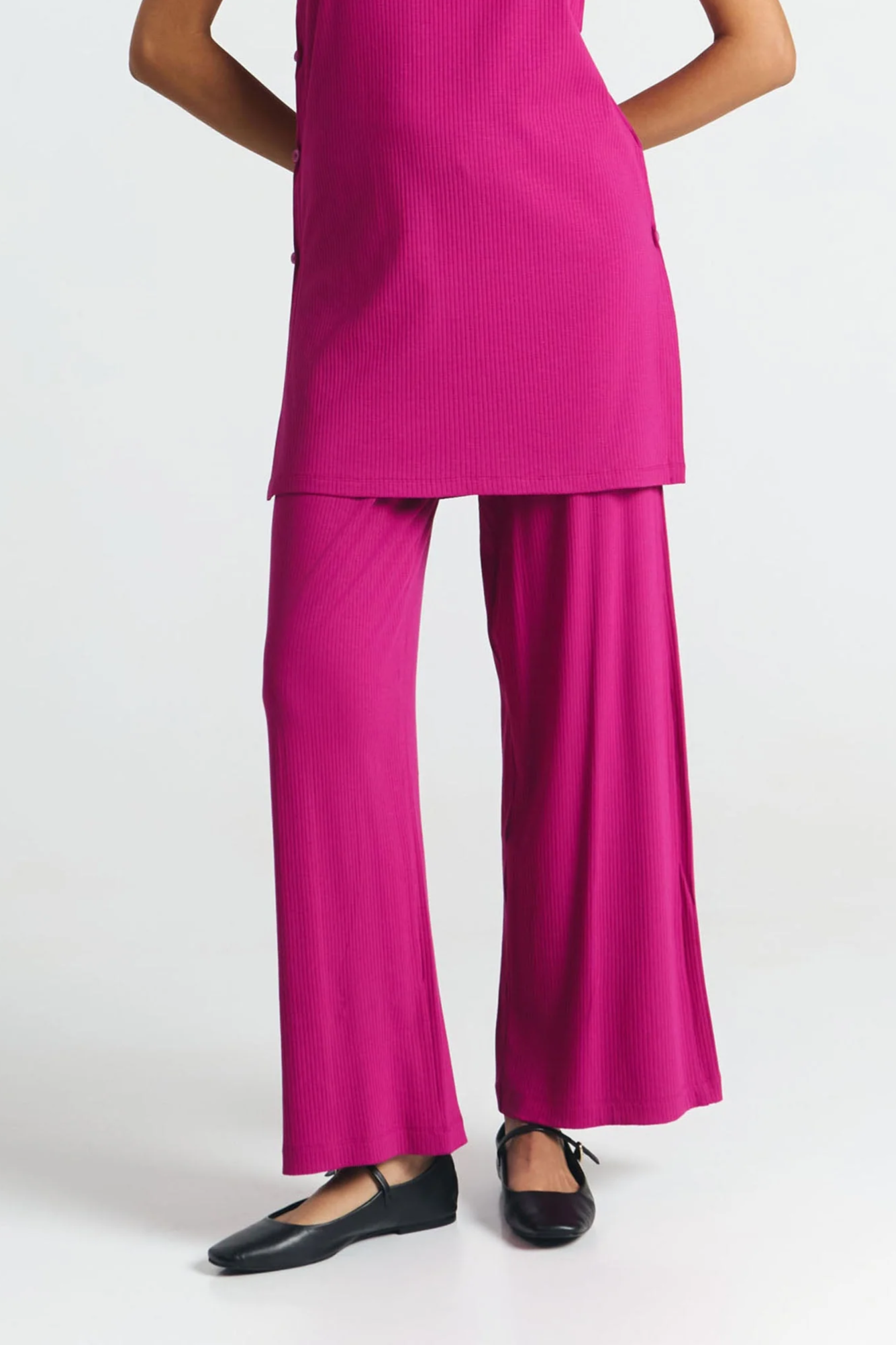 SUITE13LAB Damen vegan Hose Llana Magenta