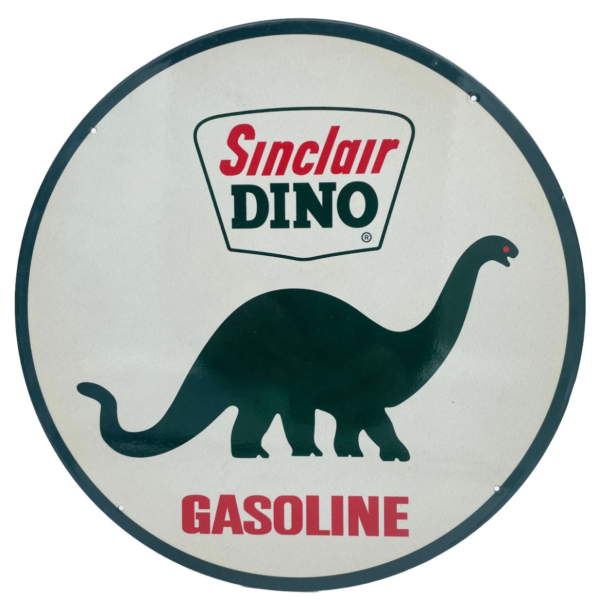 Fiftiesstore Sinclair Dino Stalen Bord 30,5 cm Rond