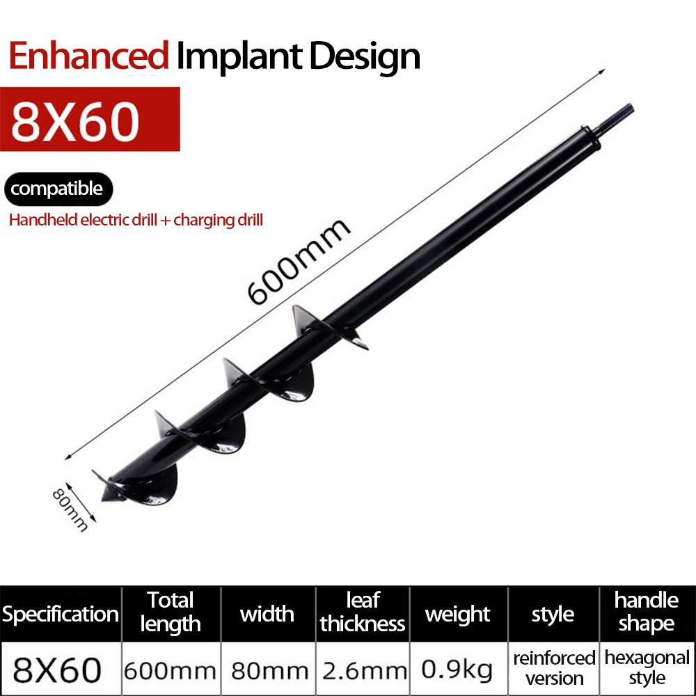 GearUp AutoMoto Spiraalvormige handboormachine voor het planten van zaden, bloemen en groenten in een kas, met elektrische boormachine en zaklamp.