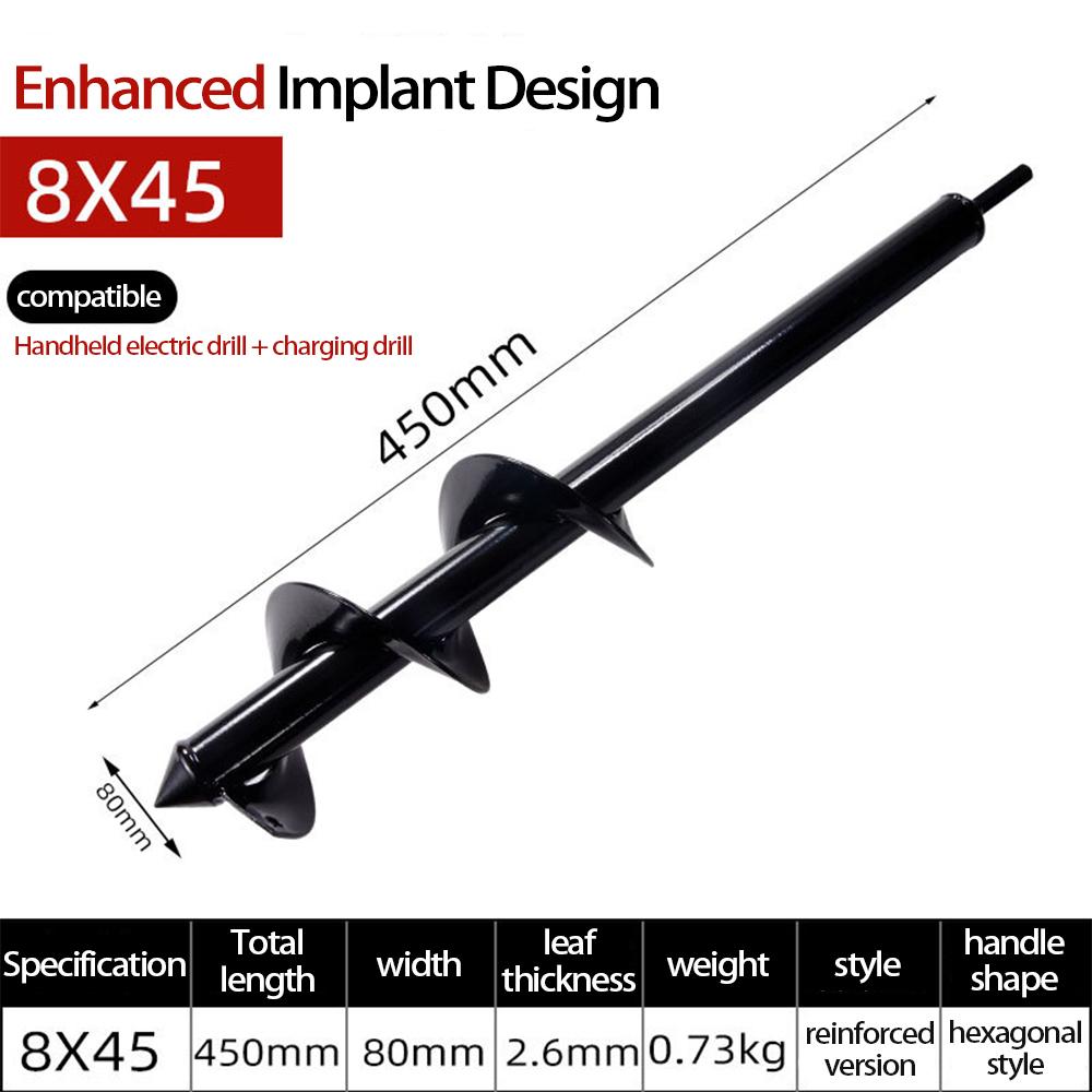 GearUp AutoMoto Spiraalvormige handboormachine voor het planten van zaden, bloemen en groenten in een kas, met elektrische boormachine en zaklamp.