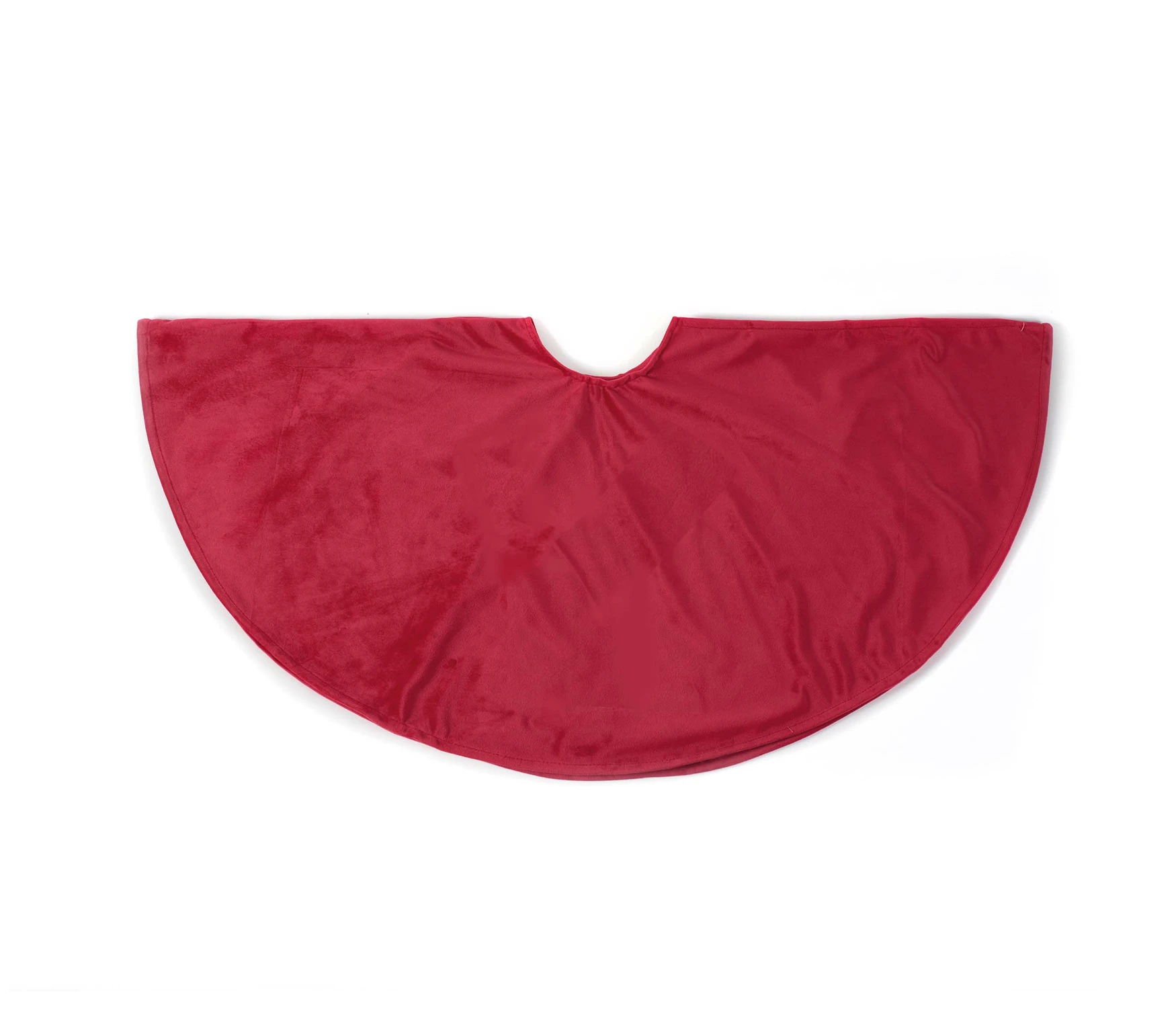 ANNA's collection BOOMKLEED FLUWEEL D120CM ROOD