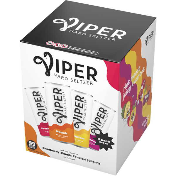 Viper 4st  Hard seltzer Variety Pack 250ml
