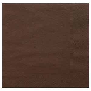 GARCIA DE POU Papieren servet 2-laags; 39x39 cm (BxL); bruin; 100 stuk / verpakking