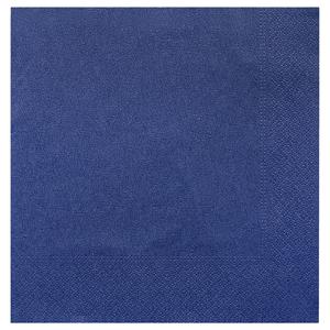 GARCIA DE POU Papieren servet 2-laags; 39x39 cm (BxL); donkerblauw; 100 stuk / verpakking