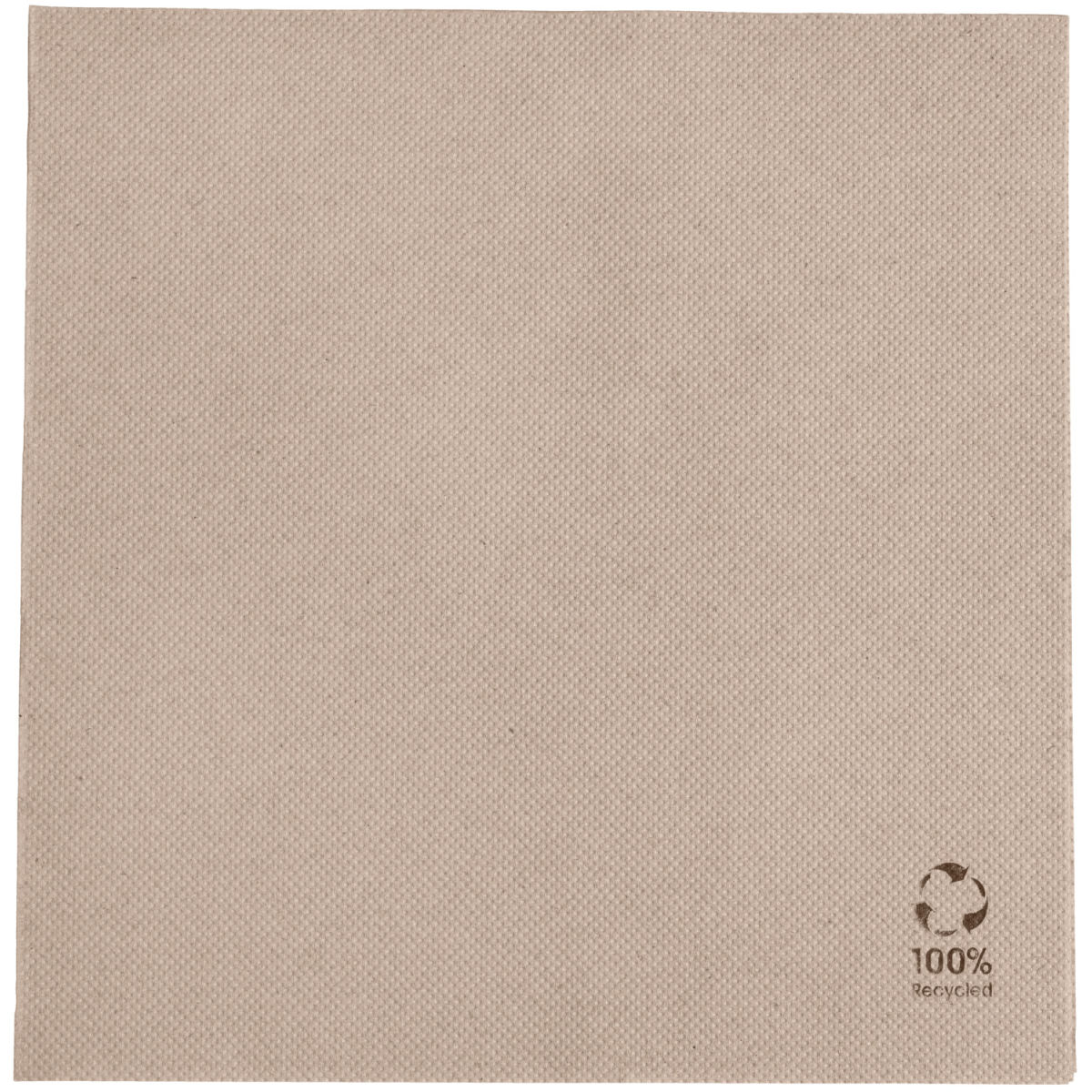 GARCIA DE POU Servet Ecolabel 1/4 vouw; 39x39 cm (BxL); naturel; 1200 stuk / verpakking
