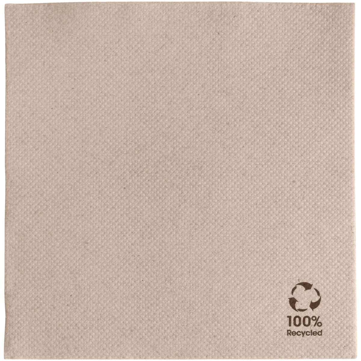 GARCIA DE POU Servet Ecolabel 1/4 vouw; 25x25 cm (BxL); naturel; 3000 stuk / verpakking
